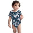 thumbnail image 3 of Balery Dental Seamless Pattern Baby Climbing Clothes Infant Bodysuit Cute Infant Bodysuit Baby Romper-6 Months, 3 of 7