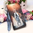 thumbnail image 3 of Dteck Case for Apple iPhone 14 Pro Max, 3D Stylish Painting PU Leather Wrist Strap Card Cash Slots Stand Feature Flip Cases Cover,Tiger/Cat, 3 of 4