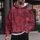 thumbnail image 3 of Gibobby Sudaderas hombre Sudadera con capucha de forro polar para hombre mezcla de algodón color liso con cordón(Rojo,G), 3 of 4