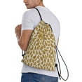 thumbnail image 3 of Bingfone Gold Drops Drawstrings Backpacks Bags For Men Women Gym Drawstrings Bag, 3 of 9