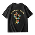 thumbnail image 3 of Hiijoy Big Girls Casual Loose T Shirt Letter Graphic Short Sleeved Tshirt, Sizes 3-14, 3 of 7