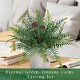 thumbnail image 2 of Artificial Boston Fern Potted Plants 15'' Fake Greenery Shrubs Plants in Pot for Home Office Living Room Desk Shelf Inddor and Outdoor Decoration, 2 of 5