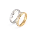 thumbnail image 3 of Men Women Twill Stripe Stainless Steel Rings Couple Wedding Rings Stainless Birthday Gift Rings Jewelry, 3 of 8