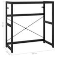 thumbnail image 4 of vidaXL Bathroom Washbasin Frame Black 79x38x83 cm Iron, 4 of 4