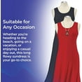 thumbnail image 4 of Sagefinds Women's Maxi Tank Dress - Sleeveless Scoop Neck Casual Long Beach Shirt Dress - 2X, 4 of 8