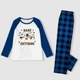 thumbnail image 3 of Holiday Leopard Snowman Matching Pajamas – Blue Plaid and Blue Sleeves for Family Fun, Size NB to 6XL, 3 of 7
