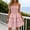 Pink, variant on Interview Dress Summer 2026 Active Solid Color T Shirt Dress Cold Shoulder Breathable Regular Fit Beach Vacation Essentials for Business and Casual S