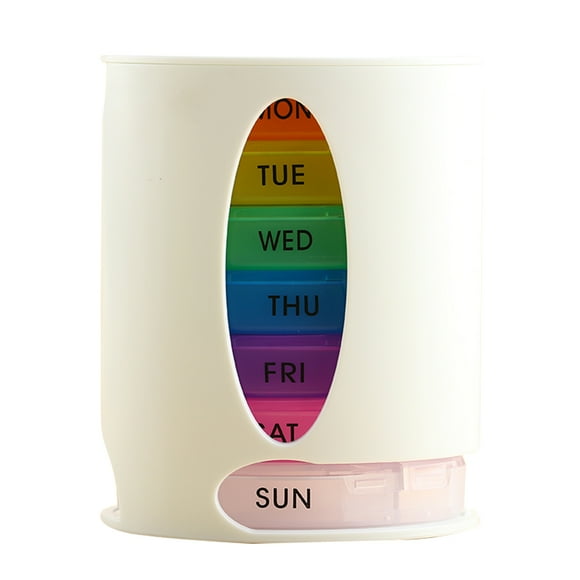 Weekly Pill Organizer 7 Day Pill Box Case Medicine Organizer Tablets Holder Dispenser Waterproof and Portable