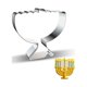 thumbnail image 5 of ColoMX 4 Uds Hanukkah Menorah cortador de galletas moldes para hornear galletas de acero inoxidable, 5 of 7
