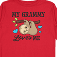 thumbnail image 4 of Inktastic My Grammy Loves Me with Sloth and Hearts Boys or Girls Long Sleeve Toddler T-Shirt, 4 of 5