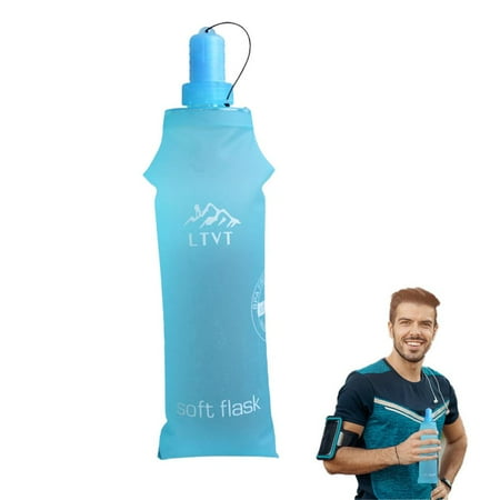 

IMSHIE Sports Soft Bottle Collapsible TPU Soft Flask Sports BPA Free Flask For Hydration Pack Marathon Climbing Hiking Fitness Outdoor Sports Working Out judicious