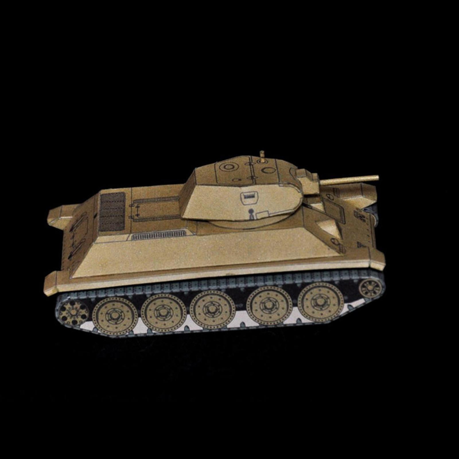 1:50 T-34 Medium Tank Paper Military Model Armored Vehicle Armored Car Collection (Unassembled Kit )