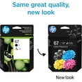 thumbnail image 2 of HP 67 Black/Tri-Color Ink Cartridges 3YP29AN (2-Pack) Works with DeskJet 1255, 2700, 4100, Envy 6000, 6400 (Sold Without Manufacturer Warranty), 2 of 4