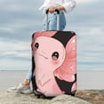 thumbnail image 7 of Susaid Cute Axolotl Sakura Blossoms A Print Elastic Washable Suitcase Cover with Hidden Zipper, Fits 18-32 Inch Luggage for Protection During Travel-Large, 7 of 7