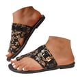 thumbnail image 3 of DAFEI Women's Thin Soled Flip Flop Slip Sandals with Straps Solid Color Casual ., 3 of 8