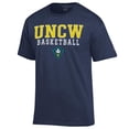 thumbnail image 2 of Men's Champion  Navy UNC Wilmington Seahawks Icon Logo Basketball Jersey T-Shirt, 2 of 3