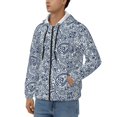 thumbnail image 3 of Vsdgher Paisley4 Mens Hoodies Zip Hoodie, Hoodies for Men, Zip-up Hooded Sweatshirt-Large, 3 of 5