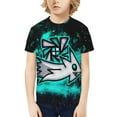 thumbnail image 2 of Geometry Dash Ship Youth Kids Fashion T-Shirt Graphic Short Sleeve Shirt Tees Teenage T-Shirt For Boy Girl, 2 of 9