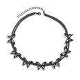thumbnail image 1 of Gargantilla gótica de mariposa negra, collares góticos de 2 niveles, cadenas punk en capas, collares para disfraces de Halloween para mujeres y niñas, 1 of 5