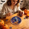 thumbnail image 3 of Halloween DIY Acrylic Puzzle Suncatcher Stained Glass Transparent Window Hanging Ornament With Metal Chain, 3 of 4