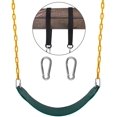 thumbnail image 1 of Asientos de columpios de alta resistencia con cadena de 66 pulgadas, juego de columpios para patio de recreo, accesorios de repuesto con ganchos a presión y soporte para correa colgante de 4, 1 of 5