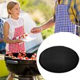 thumbnail image 6 of Lolynie Fireproof Mat For Fireplace Brazier – Fiberglass Silicone Oven Barbecue Mat – Circular Outdoor Mat, 6 of 9