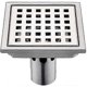 thumbnail image 1 of Stainless steel floor drain shower room bathroom large displacement insect-proof lattice square odor-proof floor drain, 1 of 5