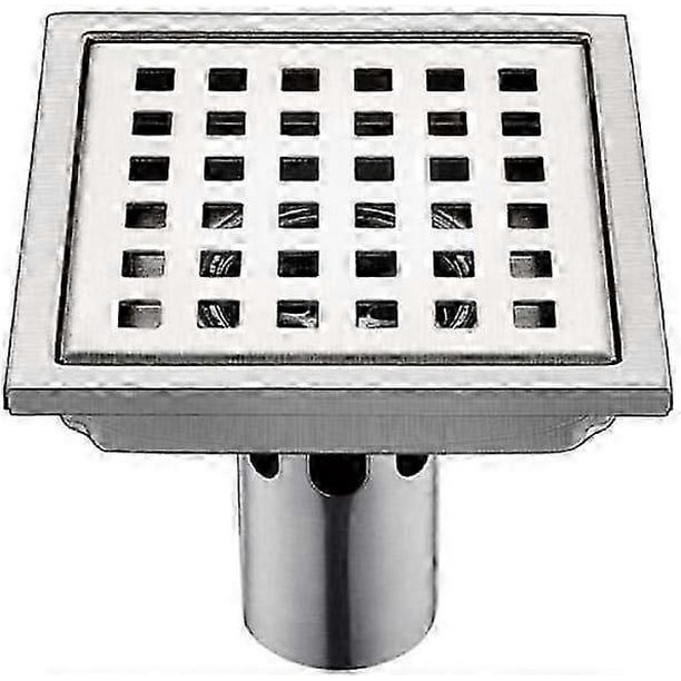 Stainless steel floor drain shower room bathroom large displacement insect-proof lattice square odor-proof floor drain
