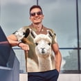 thumbnail image 4 of Fuzoiu Cute Alpaca in Daze Print Men's Polo Shirts Short Sleeve,Golf Shirts for Men,Mens Golf Shirt Moisture Wicking Quick-Dry-X-Large, 4 of 6