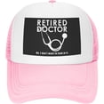 thumbnail image 2 of Retired Doctor with Stethoscope Mesh Back Trucker Cap Baseball Cap, 2 of 8