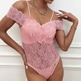 thumbnail image 4 of Body moldeador de encaje para mujer, mono con tirantes, ropa moldeadora para mujer, 4 of 9