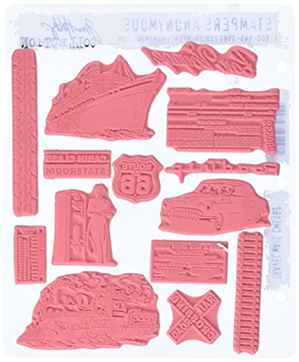 Tim Holtz Cling Stamps 7"X8.5"-Travel Ways