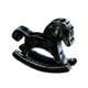 thumbnail image 5 of Caballito de madera de madera decorativo, de colección, artesanal, para decoración, pieza de exhibición. Negro, 5 of 9