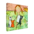 thumbnail image 2 of Trademark Fine Art 'Girl with Cats' Canvas Art by Carla Sonheim, 2 of 3