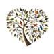 thumbnail image 5 of Arte de pared de metal, escultura de pared de árbol de metal, árbol de corazón, adorno para colgar en la pared, pared 45cmx45cm, 5 of 9