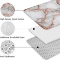 thumbnail image 5 of Gray Rose Gold Marble Pattern Bathroom Rugs Sets 3 Piece,Toilet Cover Set,Absorbent Non Slip Bathroom Mats Sets with U-Shaped Contour Rug Toilet Rug Set, 5 of 5