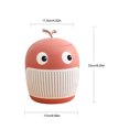 thumbnail image 3 of serony 4L Desktop Trash Can Office Table Storage Bin Bedroom Plastic Wastebin Container Box Living Room Desk Dustbin Organizer Pink, 3 of 5