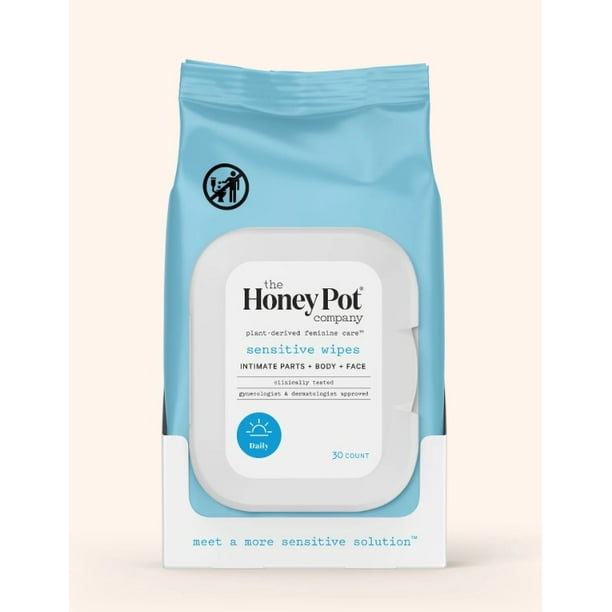 The Honey Pot Company Feminine Wipes Sensitive Intimate Parts + Body