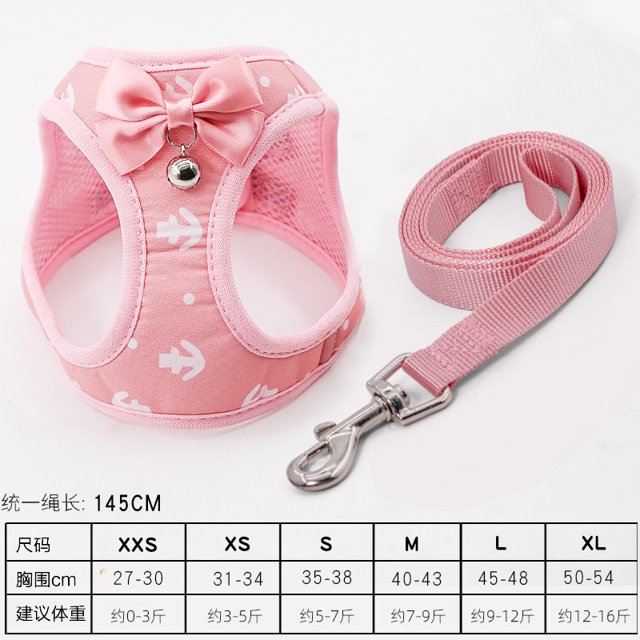Factory Korean New Dog Rope Dog Chain Vest Traction Rope Cat Teddy Small Dog Chest Strap Pet Supplies