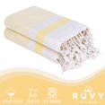 thumbnail image 2 of Toallas de mano Ruvy Home Basics, algodón turco, 18 x 40 cm, color amarillo, 2 of 7