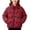 Red, variant on KyCheLot Winter Jacket for Girls Button Lapel Neck Long Sleeve Jackets Comfy Thermal Windproof Outerwear