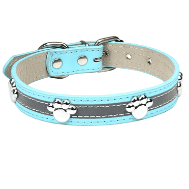 GASTROPOD Dog Collar,Premium PU Leather Collar for Dogs,Adjustable Breathable Pet Collar for Small to Large Dogs,Stylish Puppy Collar with Reflective