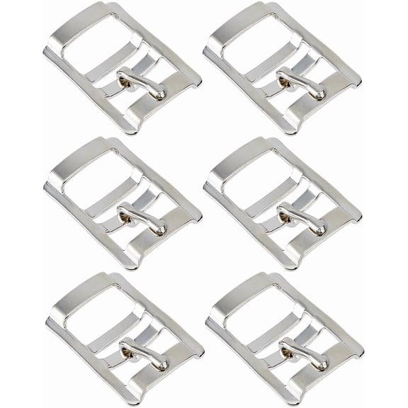 6Pcs Roller Buckle Metal Single Prong Belt Buckle 5cm Die Cast Belt Adjustable Strap Buckle Bags Webbing Buckles for Leather Boots Leather Bags Belts