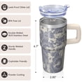thumbnail image 3 of Bohemian Print 20oz Tumbler with Handle & Straws, Insulated Stainless Steel Travel Mug, Leak-Proof, Perfect Coffee Cup Gift, 3 of 5