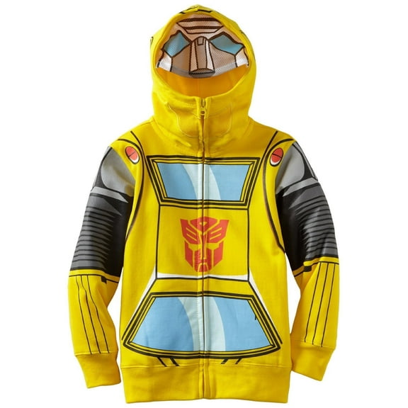 Transformers Boys' Bumblebee Character Zip up Hoodie - Sizes 4-18
