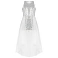 thumbnail image 3 of CHICTRY Girls Teens Overlay Shiny Sequins Romper Dress Sleeveless Sequins Birthday Prom Party Gown Ivory 6, 3 of 5