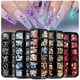 thumbnail image 2 of Ab Diamantes Para Uñas Diamantes De Imitación 12 Formas Flatback 3D Diamantes De Imitación Para Uñas Arte Joyería 240 Piezas Yuarrent CE007543-08, 2 of 6