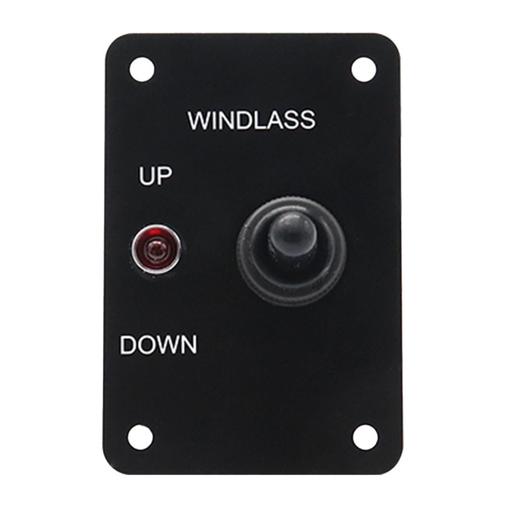 Aluminum Anchor Windlass Down Toggle Switch Panel with LED Indicator