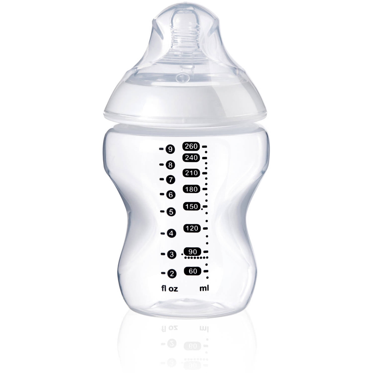 BPA-Free Tommee Tippee Closer to Nature Baby Bottle Breast-like Nipple Slow Flow 2 Count 661146 9 Ounce Anti-Colic 