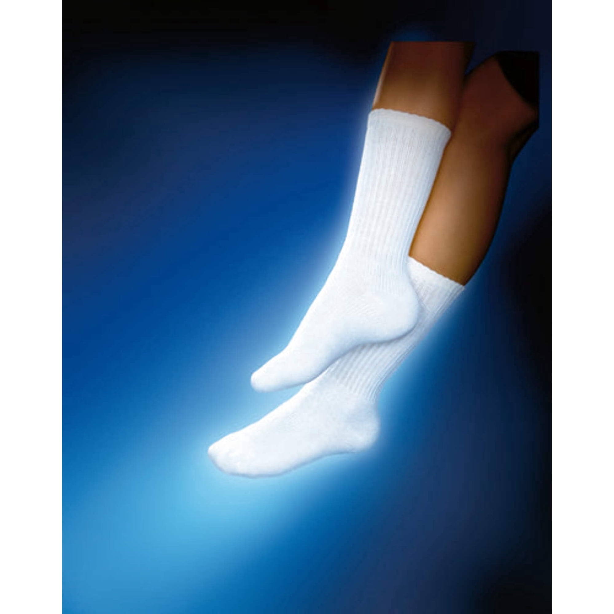 Unisex Adult JOBST SENSIFOOT GRADIENT COMPRESSION THERAPEUTIC CREW LENGTH SOCK - White - X-Large